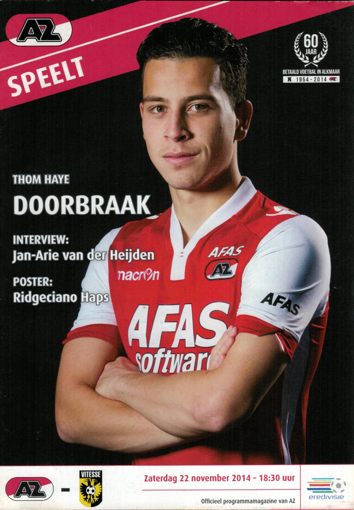 AZ Programma 22-nov-2014 Vitesse thuis